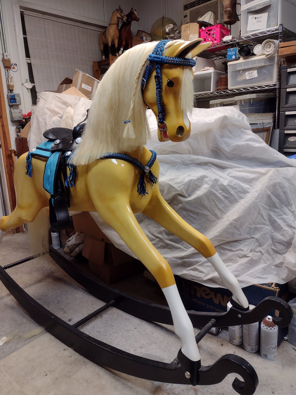 SOLD Haddon Palomino Rocking Horse SOLD > Rocking Horses > Carousel